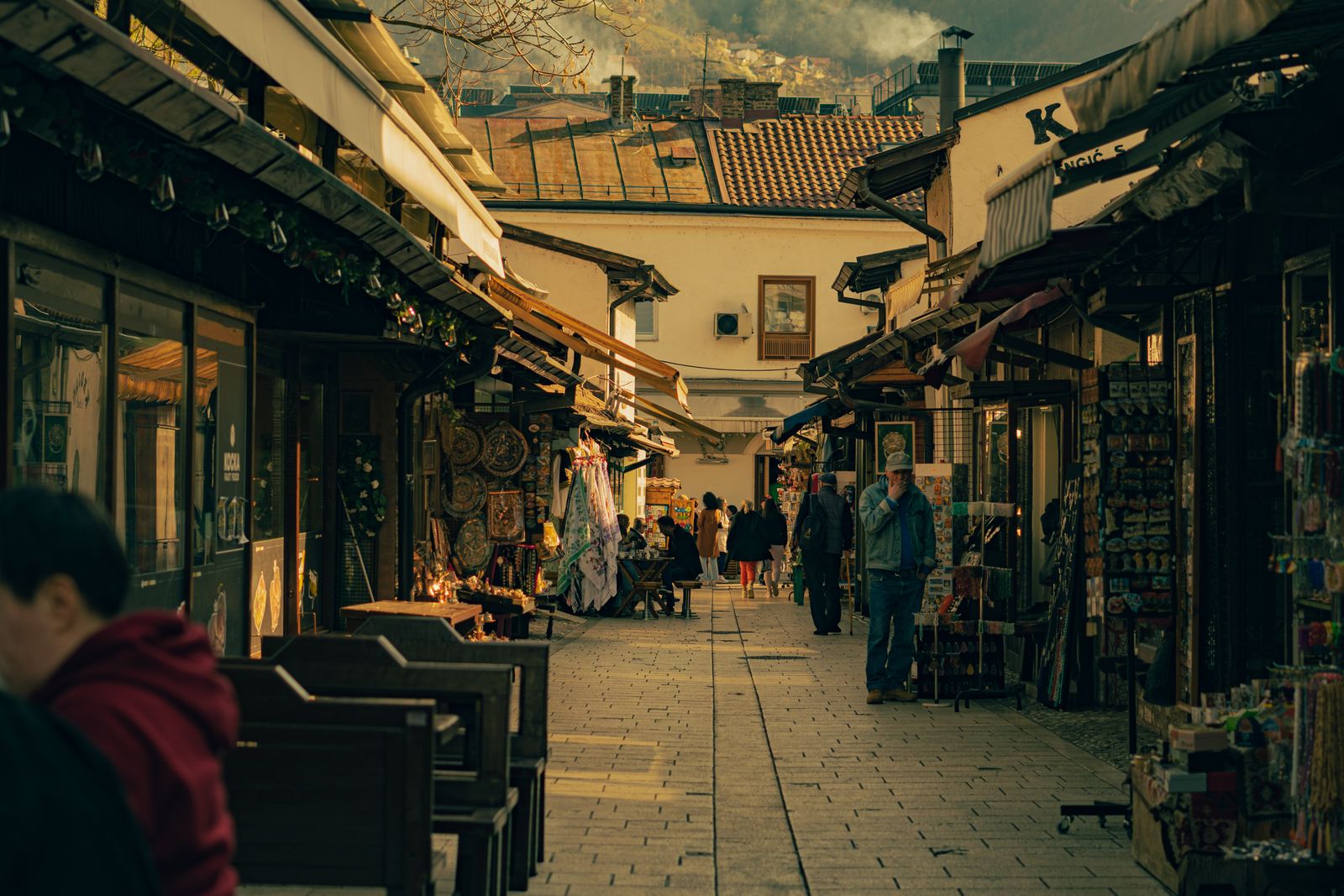 Baščaršija, the old bazaar in Sarajevo